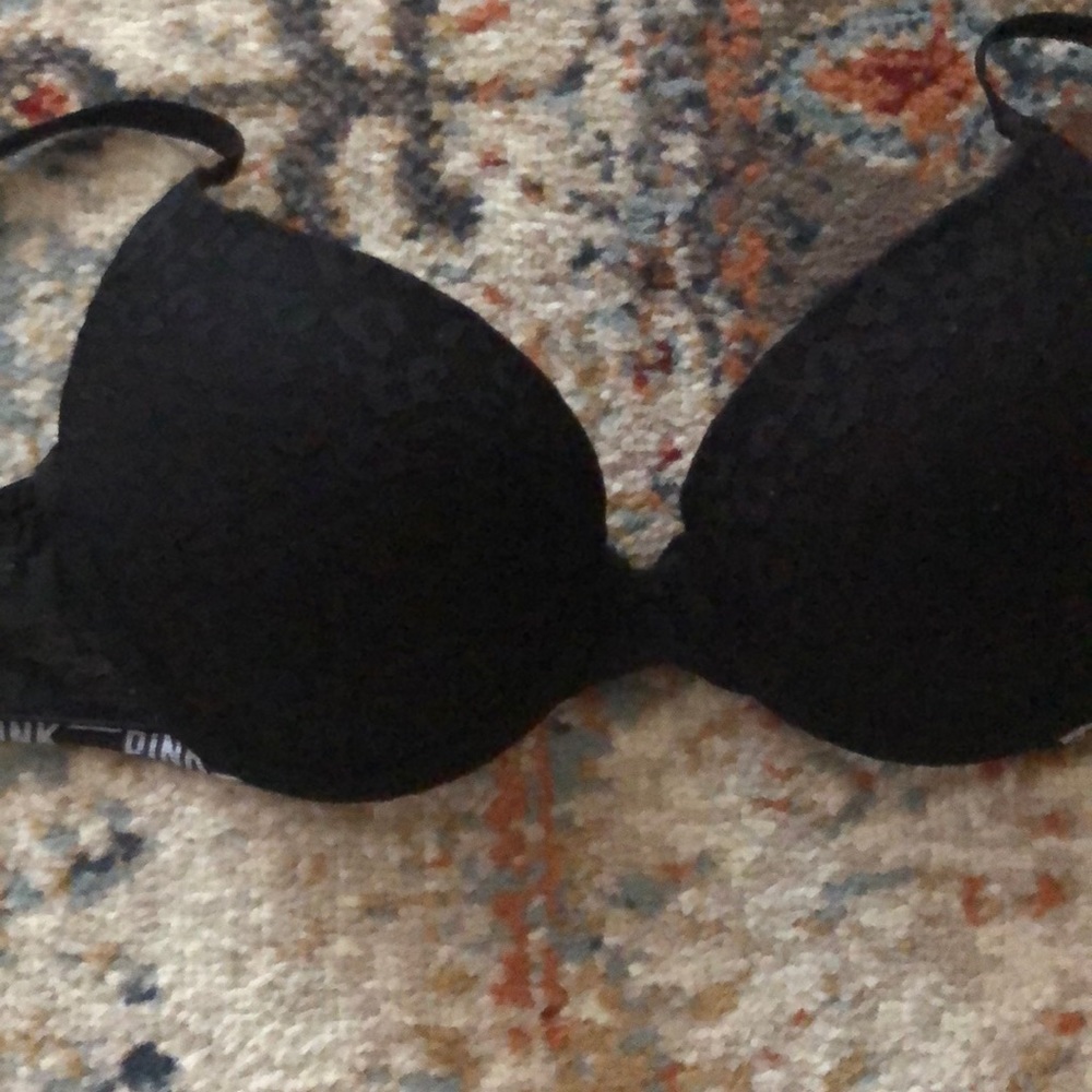 Black Victoria’s Secret push-up bra